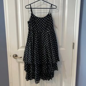 Black and white polka dot dress